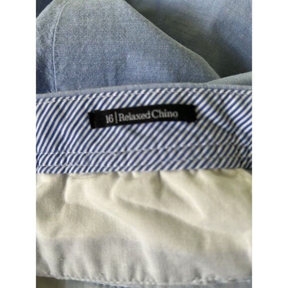 Talbots Relaxed Chino Pants Light Blue Pockets Lightweight Size 16 - Picture 4 of 8